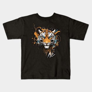 Graffiti Paint Tiger Creative Kids T-Shirt